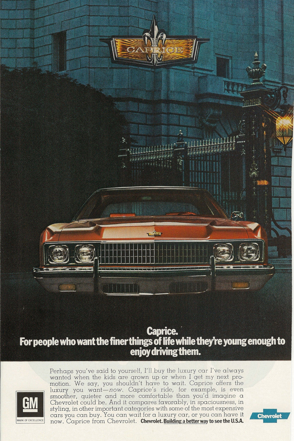 1973 Chevrolet Auto Advertising